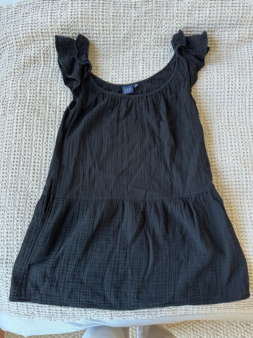 GAP crinkle gauze mini dress